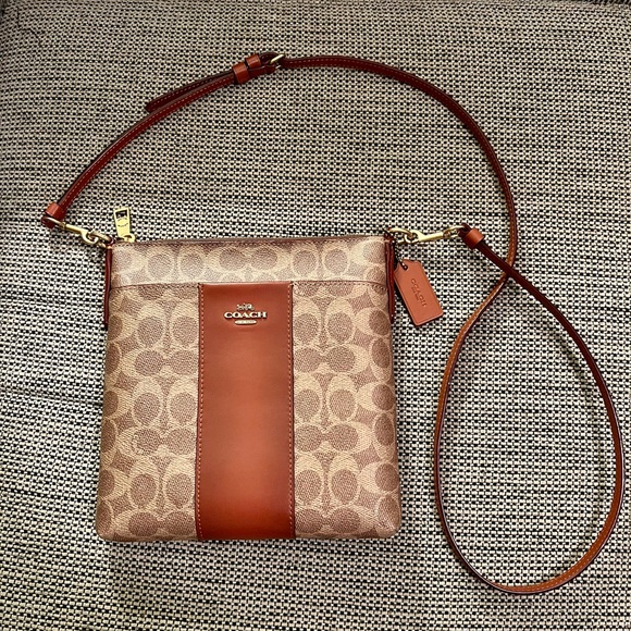 COACH Kitt Signature Coated Canvas Crossbody Bag - Picture 5 of 12